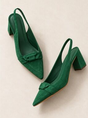 Santoni Bow Slingbacks - size 41